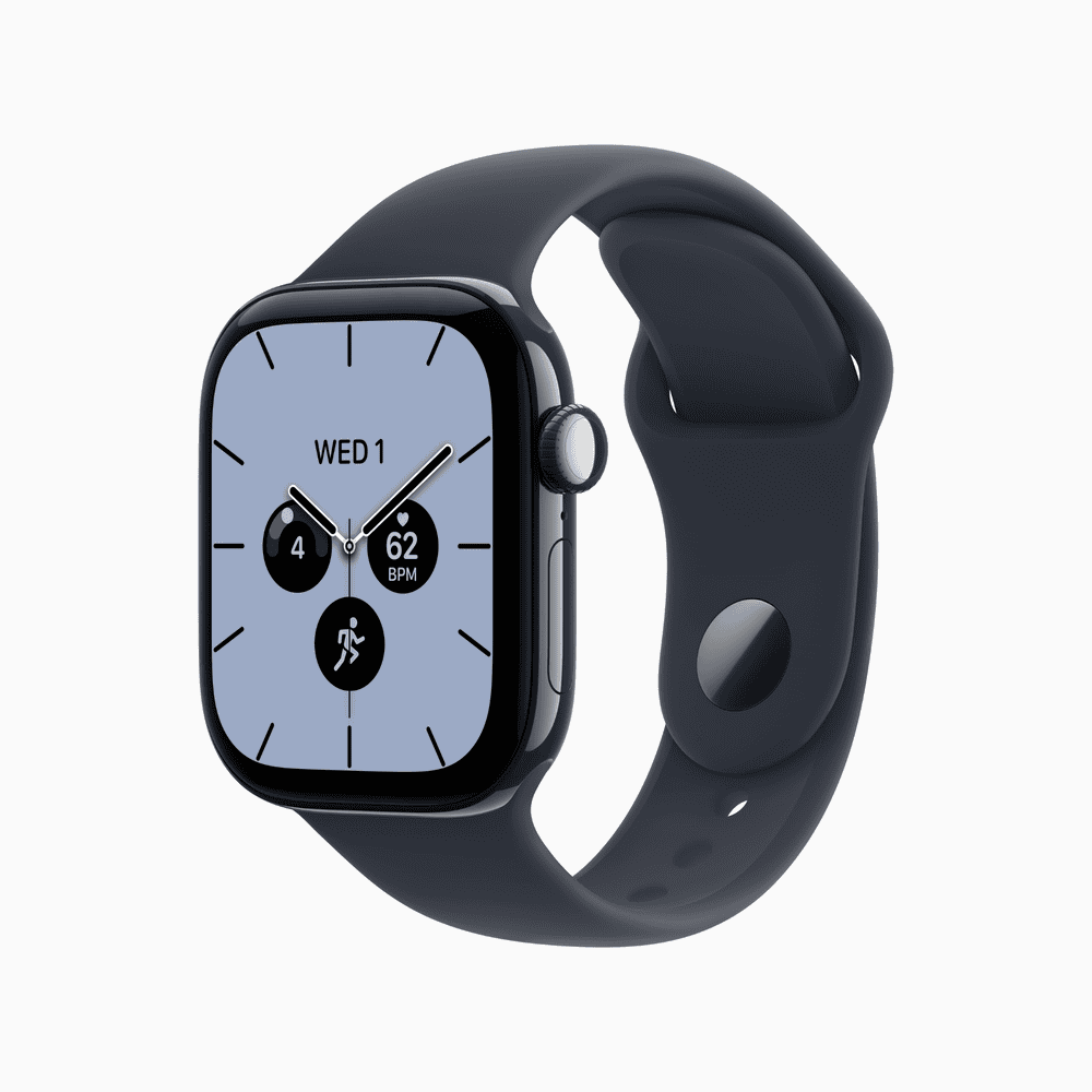 Apple Watch Series 12 GPS + Cellular 46mm Night Blue Ceramic Case with Navy Blue Sport Band - M/L