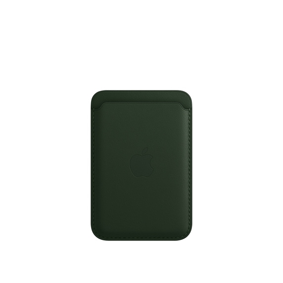 APPLE LEATHER WALLET MM0X3ZE/A SEQUIOA GREEN WITH MAGSAFE