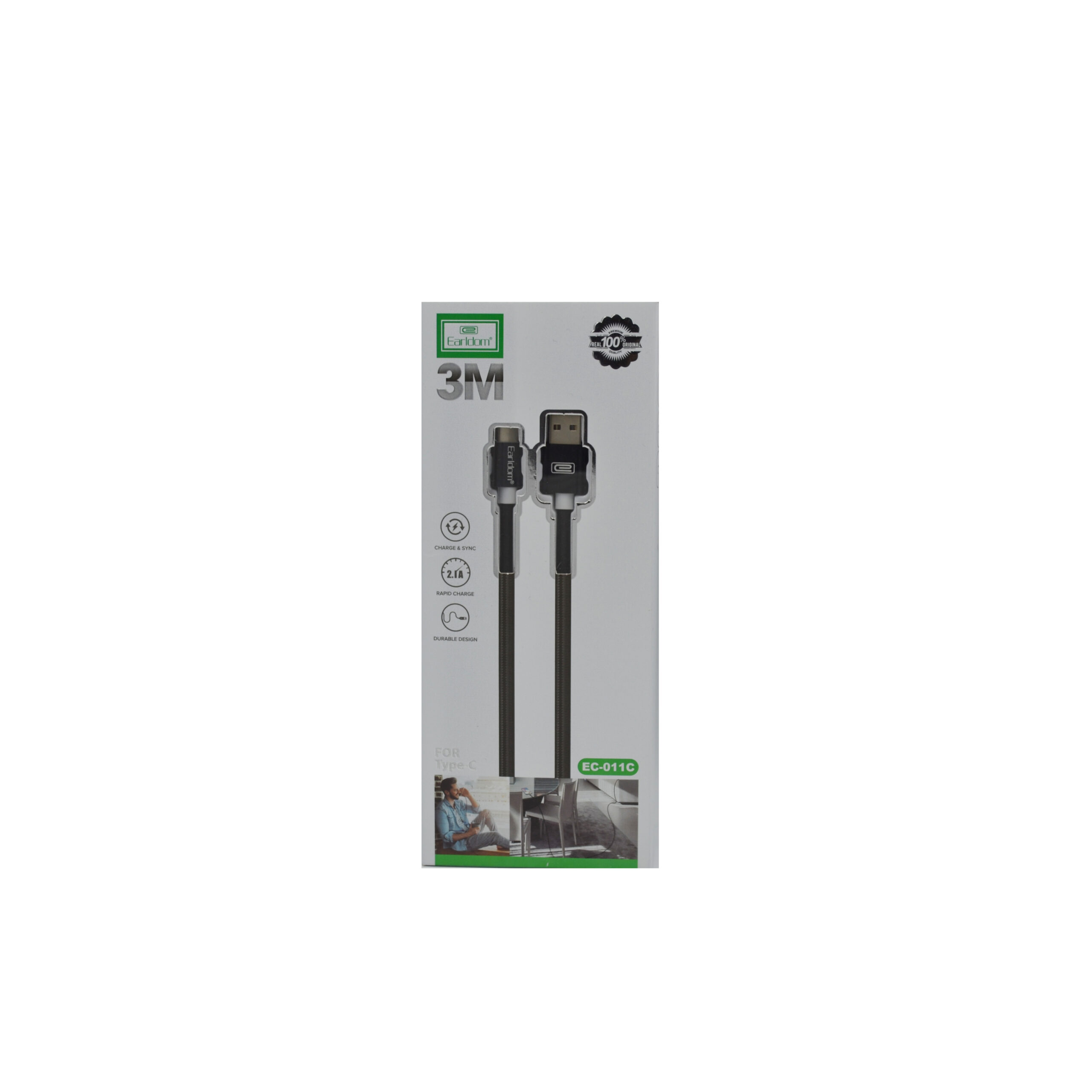 EARLDOM 3 METRE CABLE TYPE-C EC-102