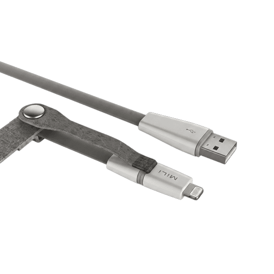 MILI 2IN1 LIGHTNIG TO MICRO CABLE 1M GRAY