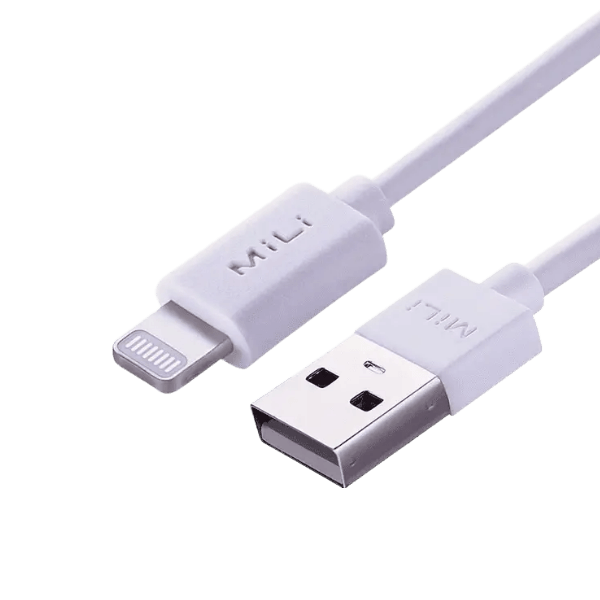 MILI LIGHTNING TO USB CABLE  2M WHITE