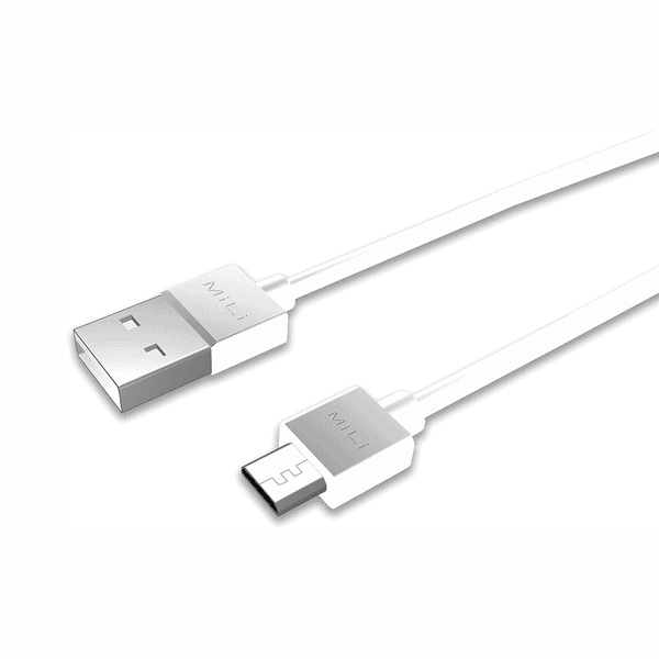 MILI MICRO USB CABLE 1M  WHITE