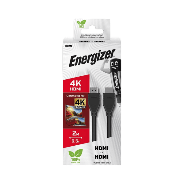 ENERGIZER 4K HDMI TO HDMI CABLE 2 METER BLACK C110HKBK2 -M ONE