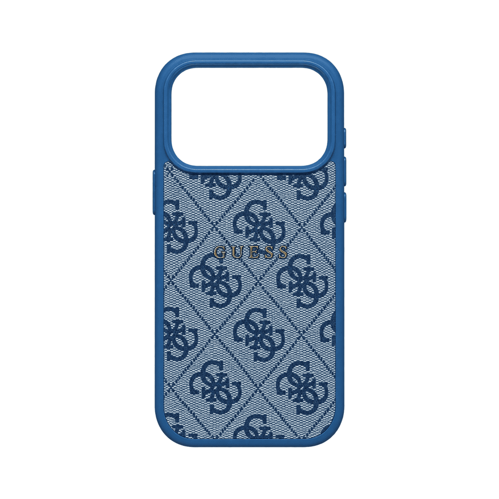 GUESS MAGSAFE EMBOSSED 4G PU HARD CASE WITH CLASSIC LOGO FOR IPHONE 18/17 PRO MAX GLACIER