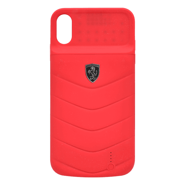 FERRARI FULL COVER POWER CASE IPHONE XS MAX 4000mAh FEOQUPCFCI65RE RED