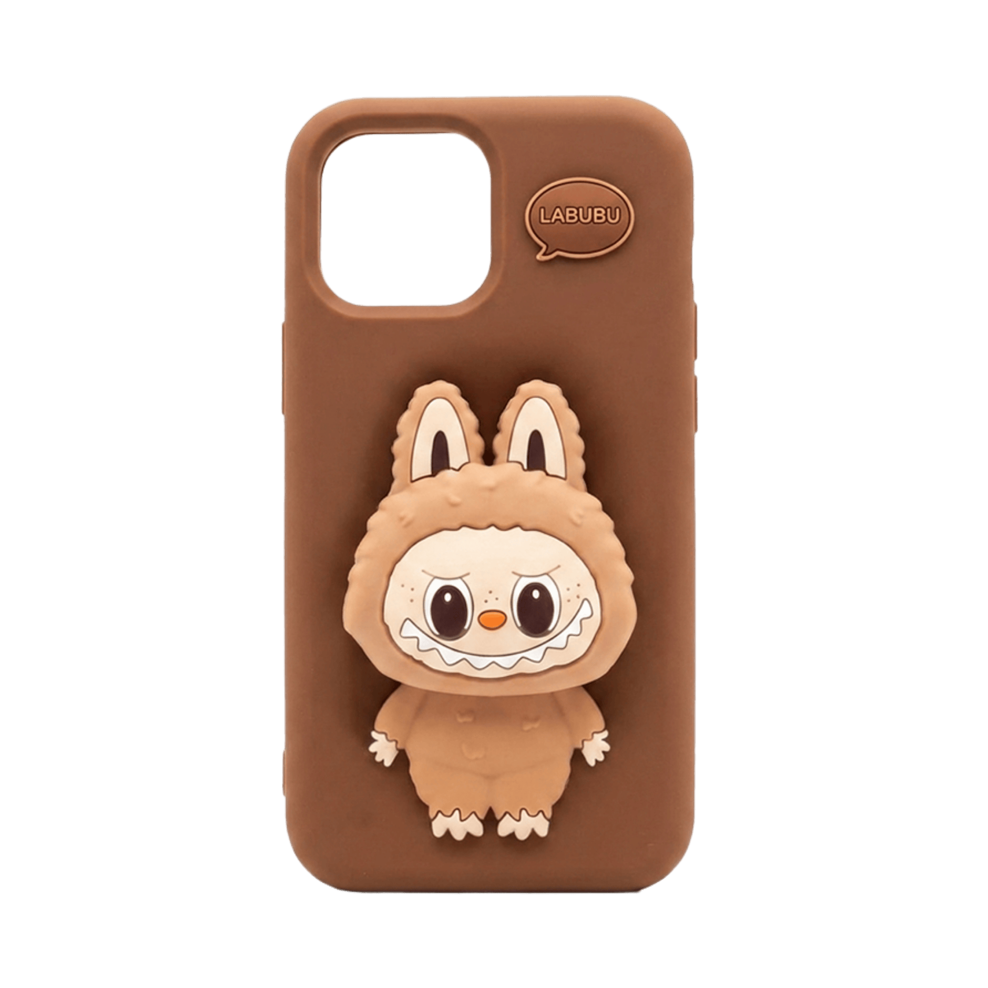 LABUBU SILICONE COVER IPHONE 14/15 PRO MAX BROWN