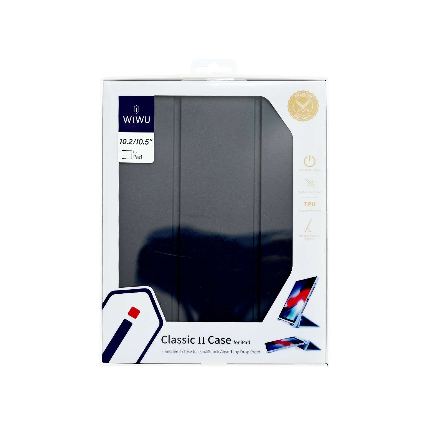 WIWU CLASSIC II LEATHER CASE IPAD 10.2/10.5 NAVY BLUE