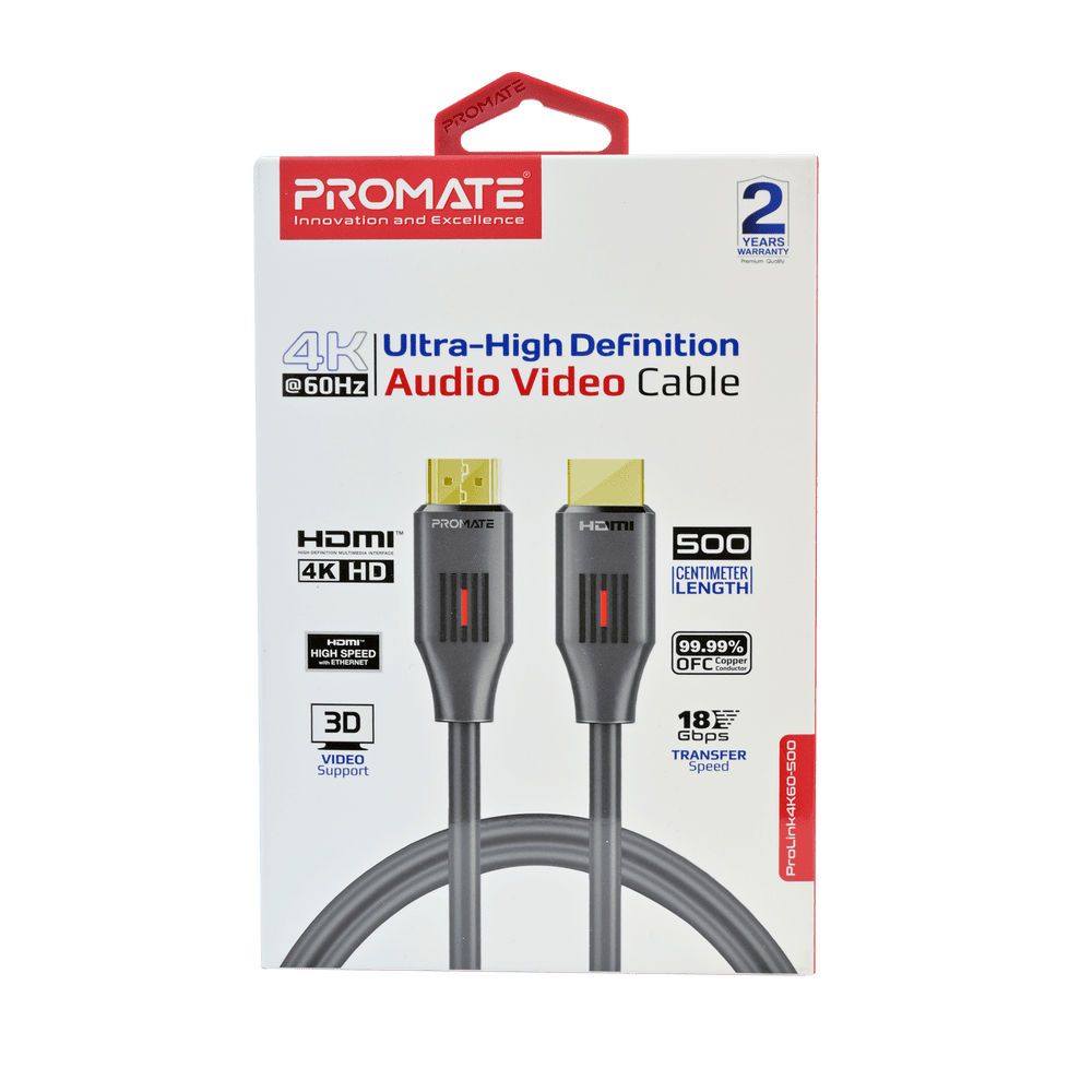 Promate Prolink HDMI Cable 4K 60Hz, 1.5m