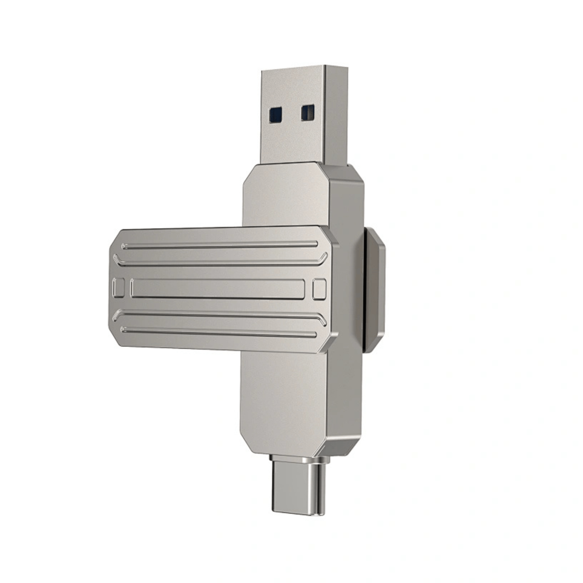 Wiwu Wi-Fd001 Infinite 3-in-1 Usb-C/Lightning 32Gb 3.0 Flash Drive - Silver