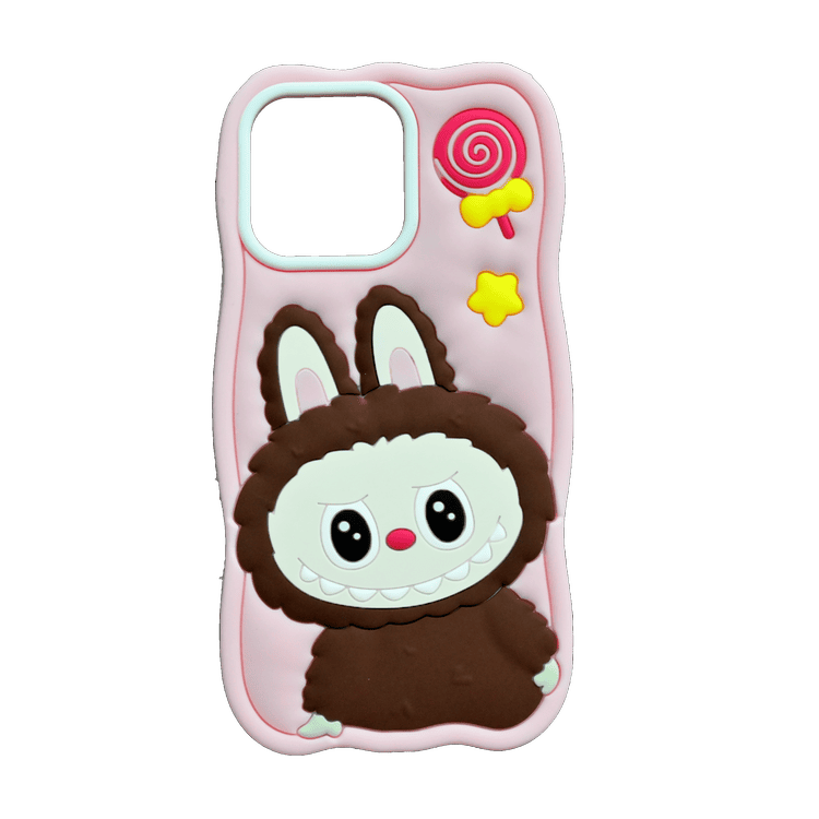 LABUBU SILICONE COVER IPHONE 14/15 PRO MAX PINK