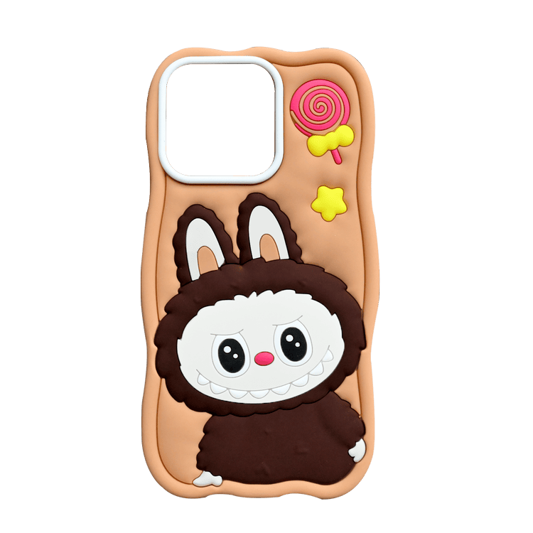 LABUBU SILICONE COVER IPHONE 14/15 PRO MAX ORANGE