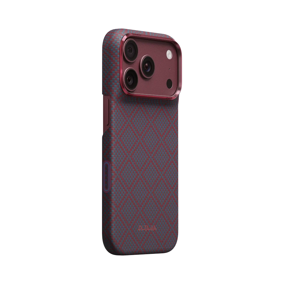 PITAKA ULTRA SLIM CASE (EDGE) IPHONE18/17 PRO MAX - BLUE'S RED-04 KI818P