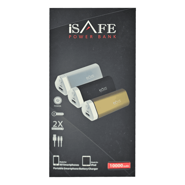 ISAFE NEW POWERBANK 10000MAH GOLD