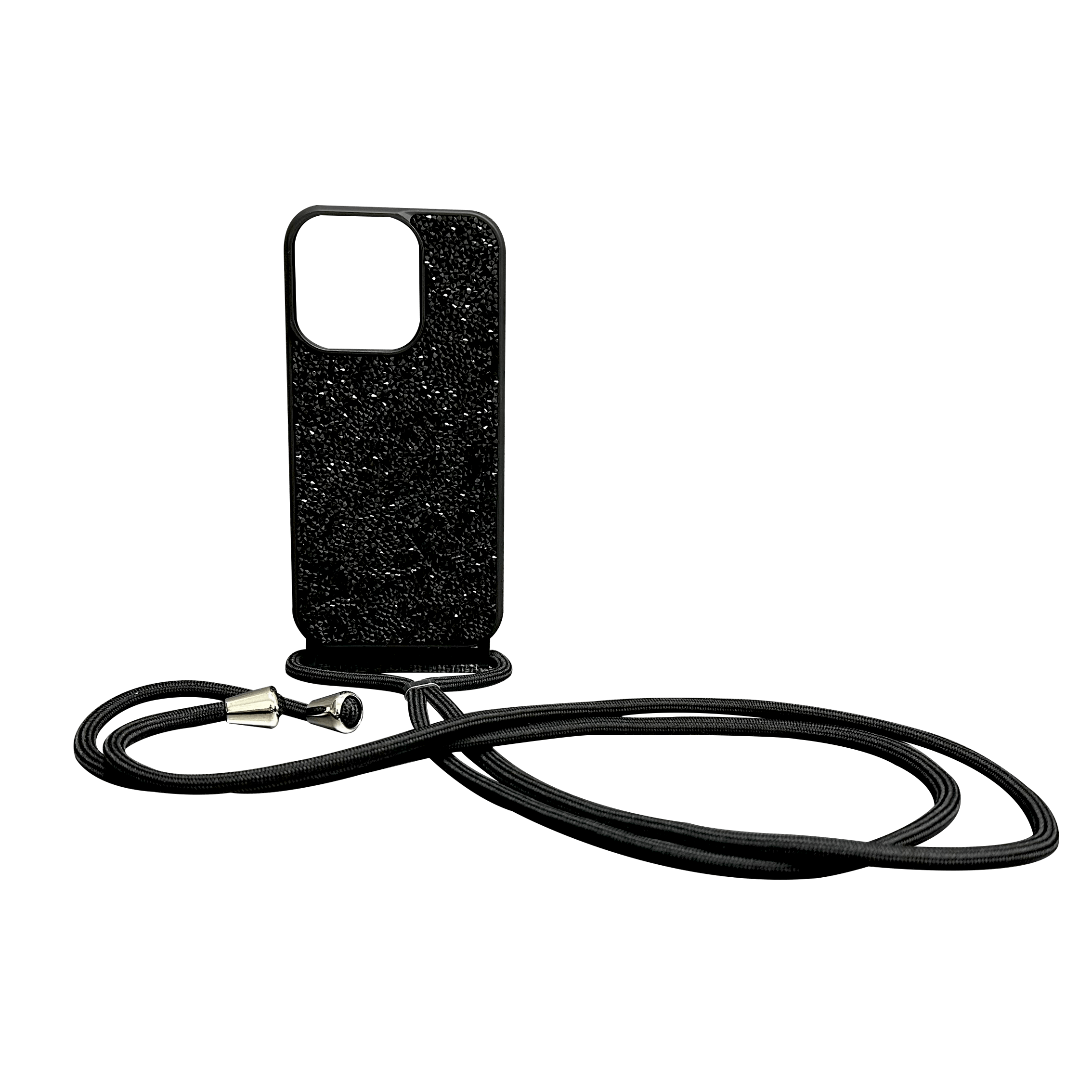 BLING WORLD ROPE HARD COVER IPHONE 15 PRO MAX BLACK