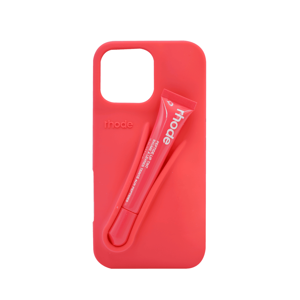 Rhode Red Silicone Case with Lip Tint