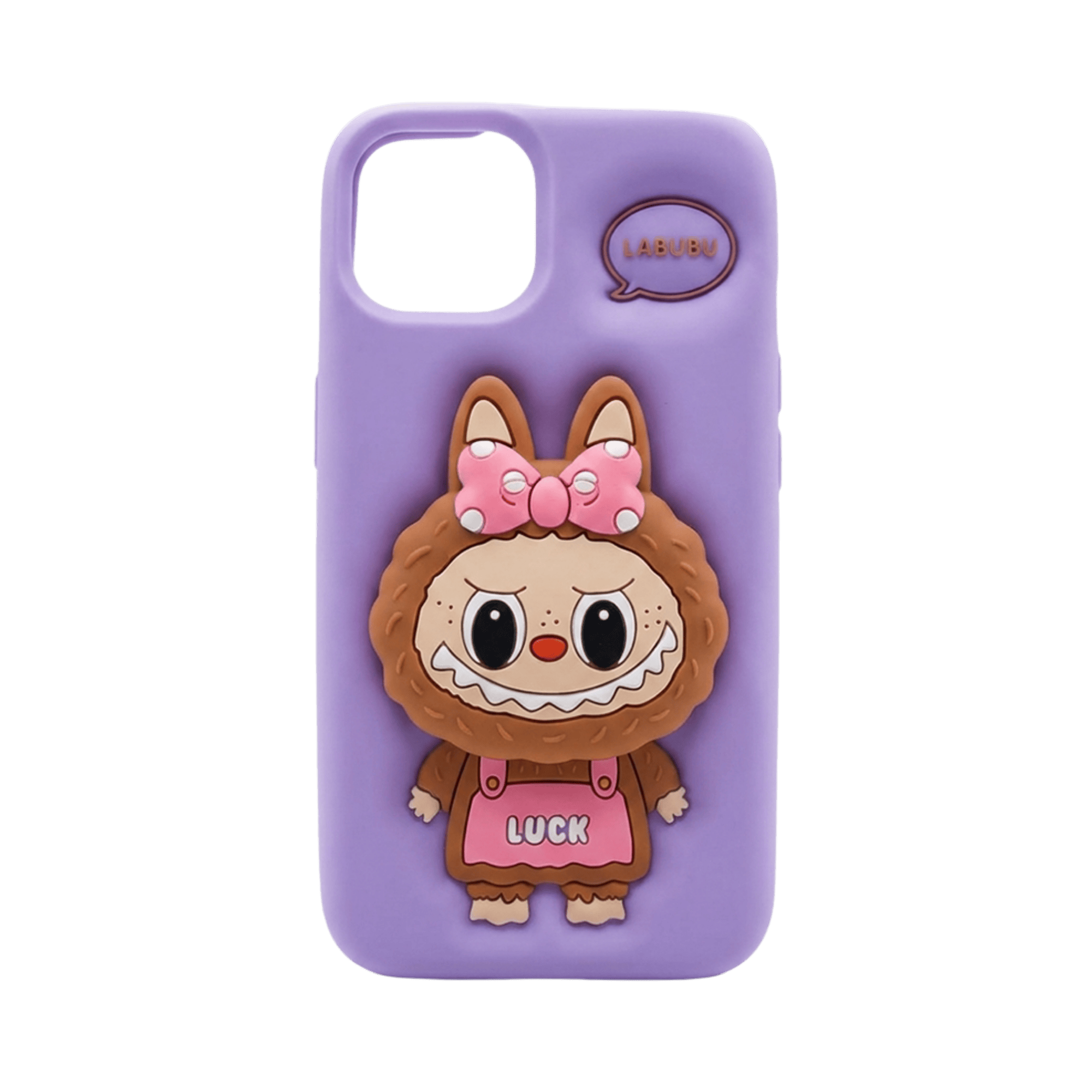 LABUBU POP UP SILICONE COVER IPHONE 13/14/15 PURPLE