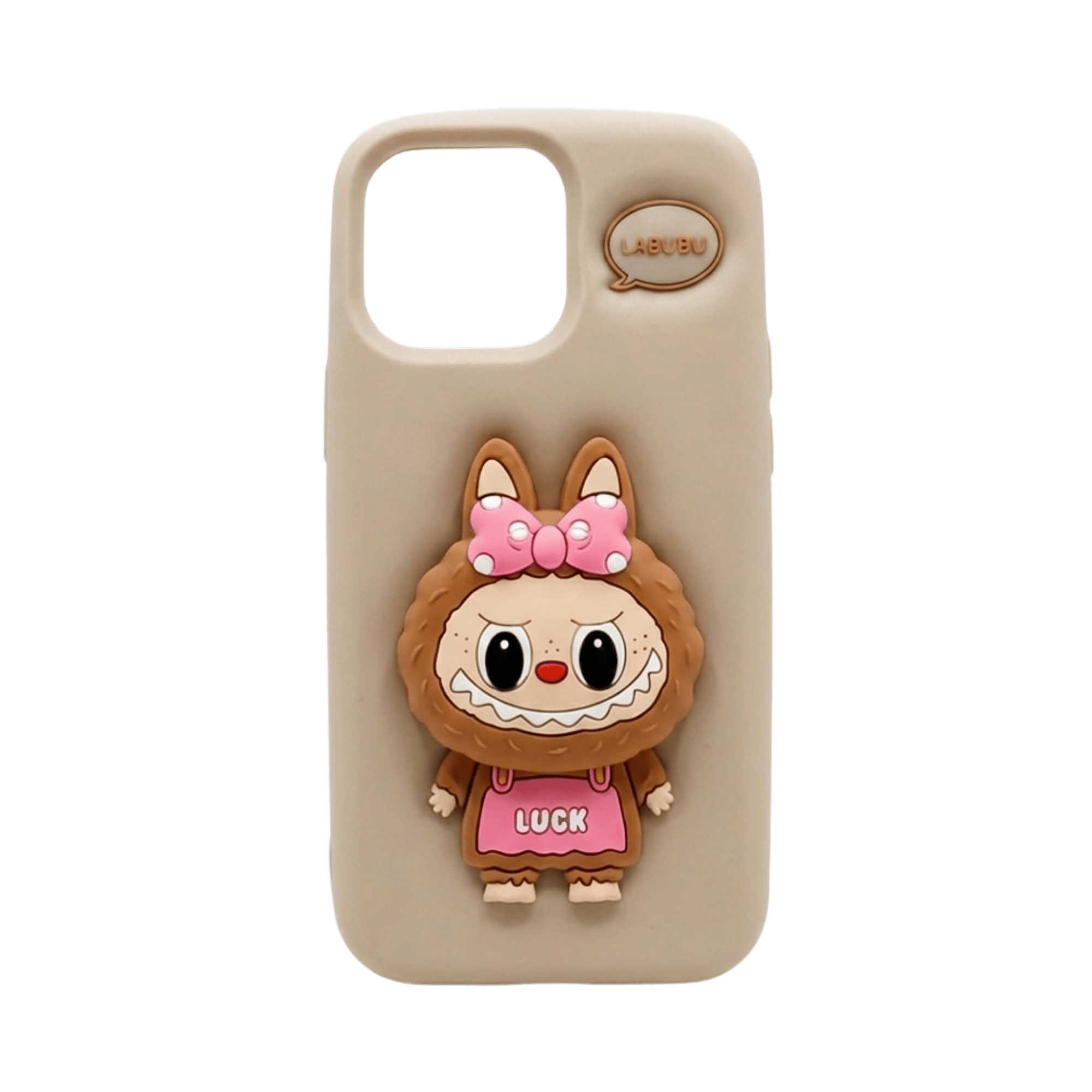 LABUBU POP UP SILICONE COVER IPHONE 13/14/15 SAND