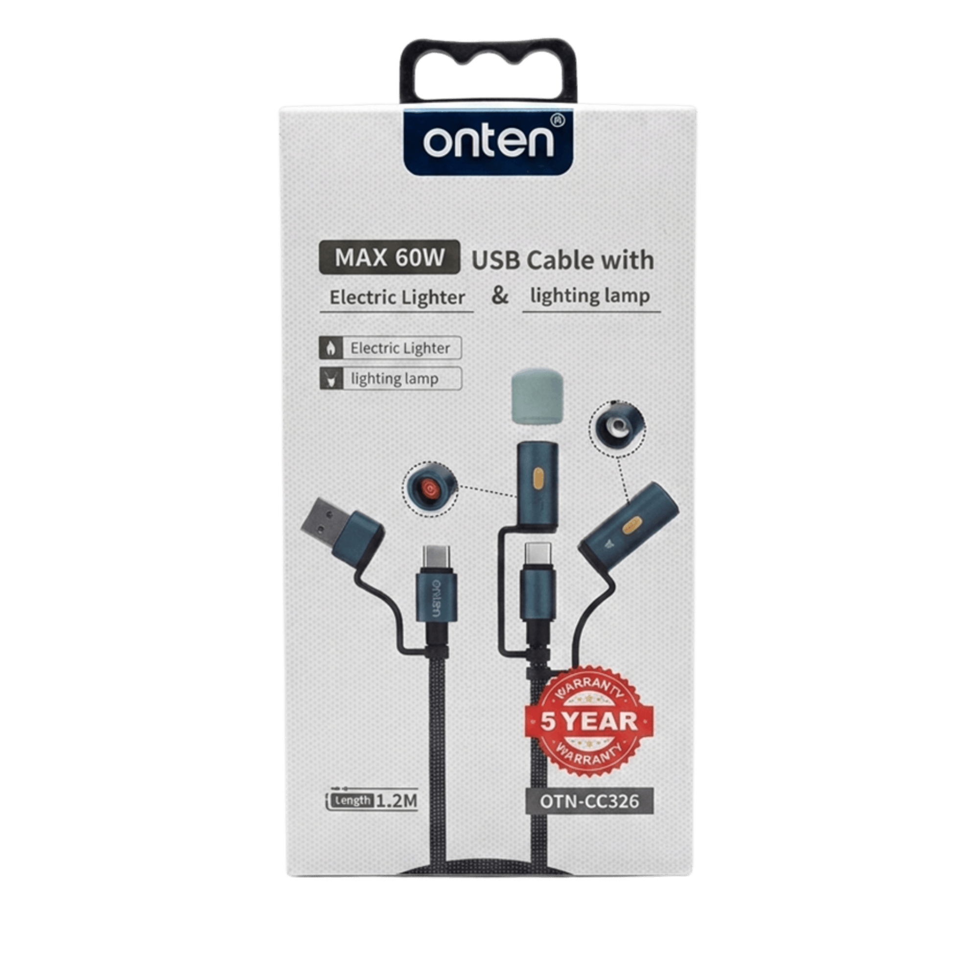 ONTEN MAX 60W OTN-CC326 MULTIFUNCTIONAL USB CABLE 1.2M