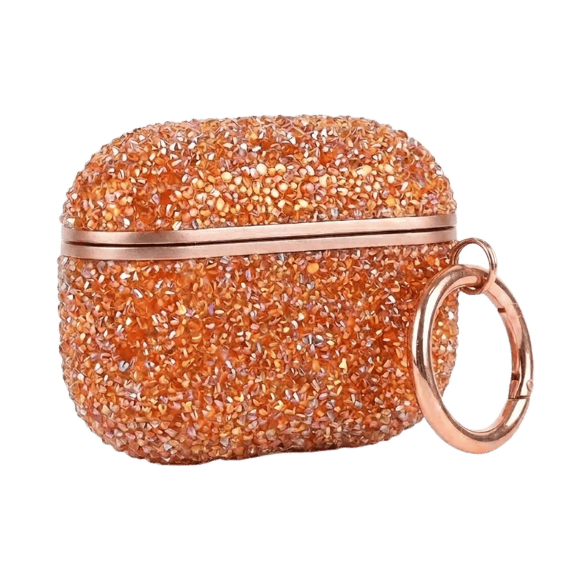 BLING WORLD STONE HARD AIRPODS PRO3 CASE ORANGE