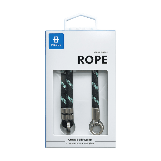 PIBLUE ROPE CROSS-BODY STRAP BLACK