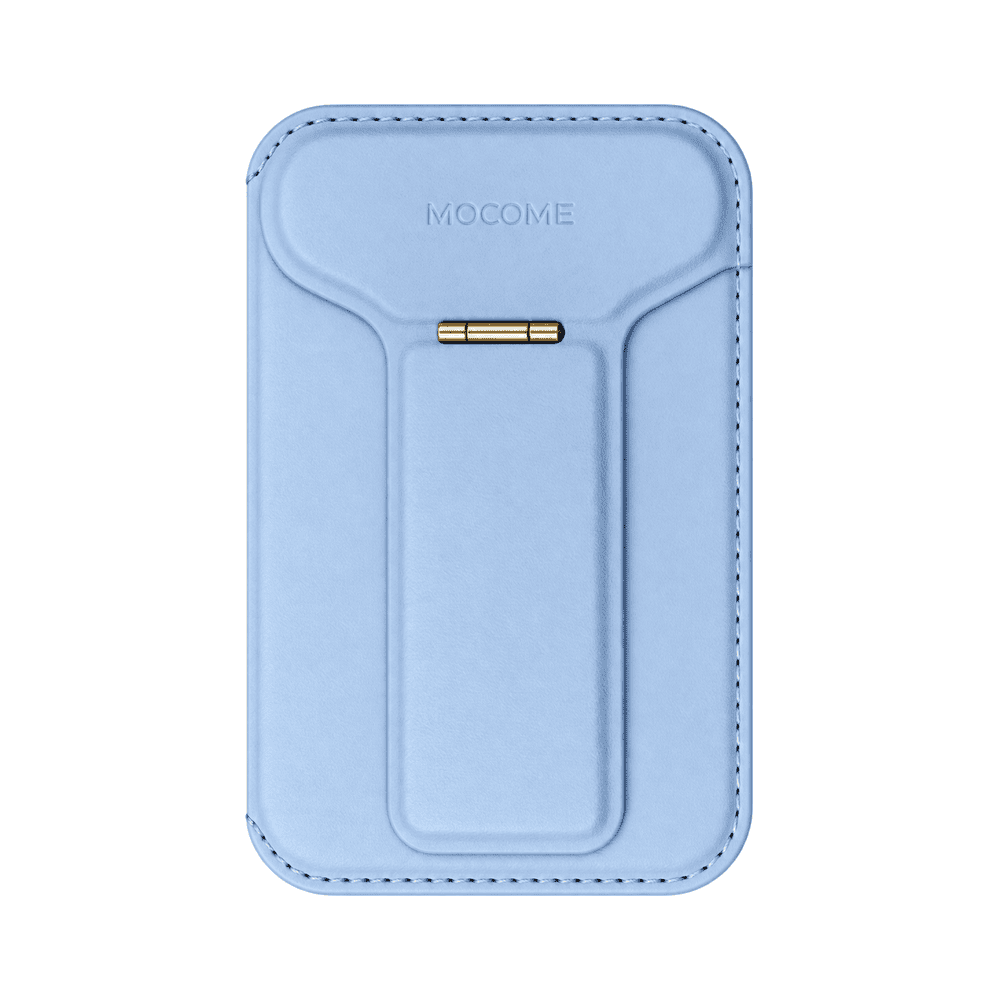MOCOME FOLDABLE WALLET MAGSAFE CARD HOLDER WITH STAND SKY BLUE