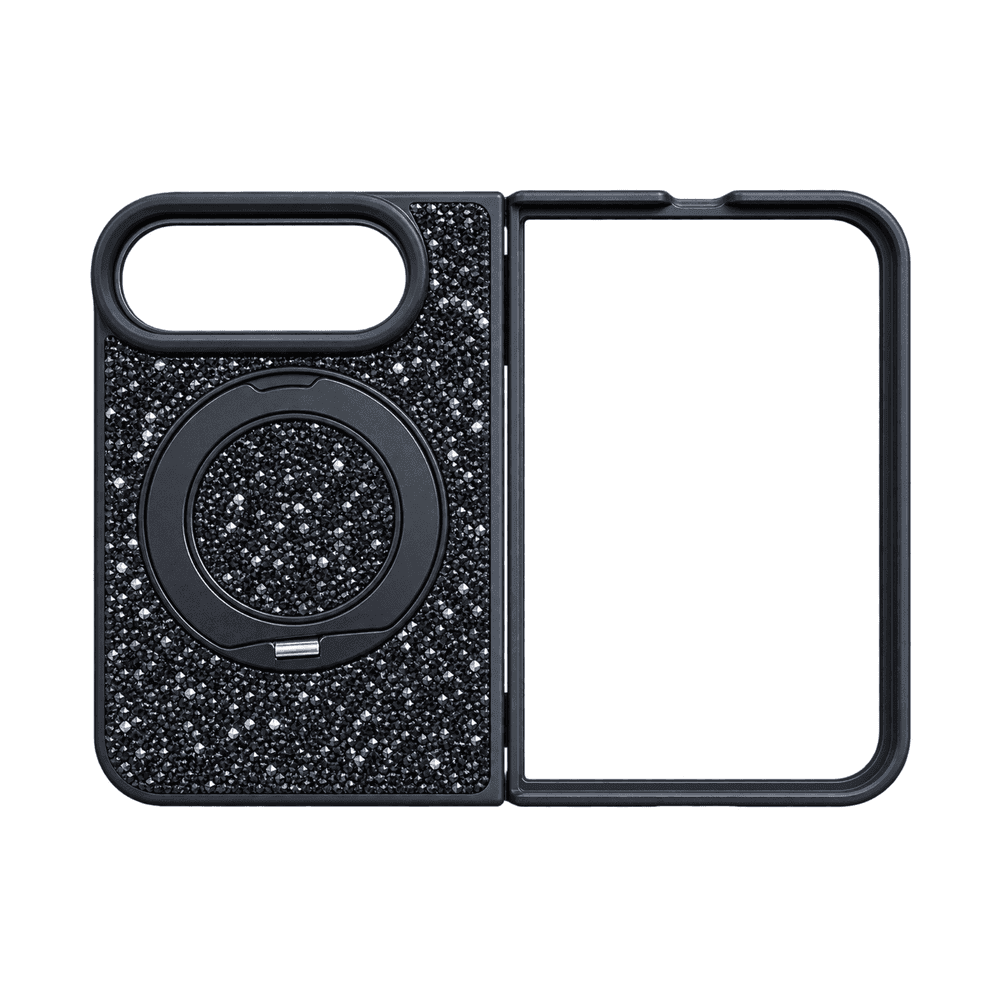 SWAROVSKI MAGNETIC RING STONE CASE IPHONE DUO BLACK