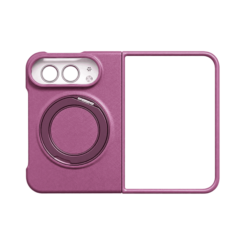 MAGNETIC RING LEATHER CASE IPHONE DUO BURGUNDY
