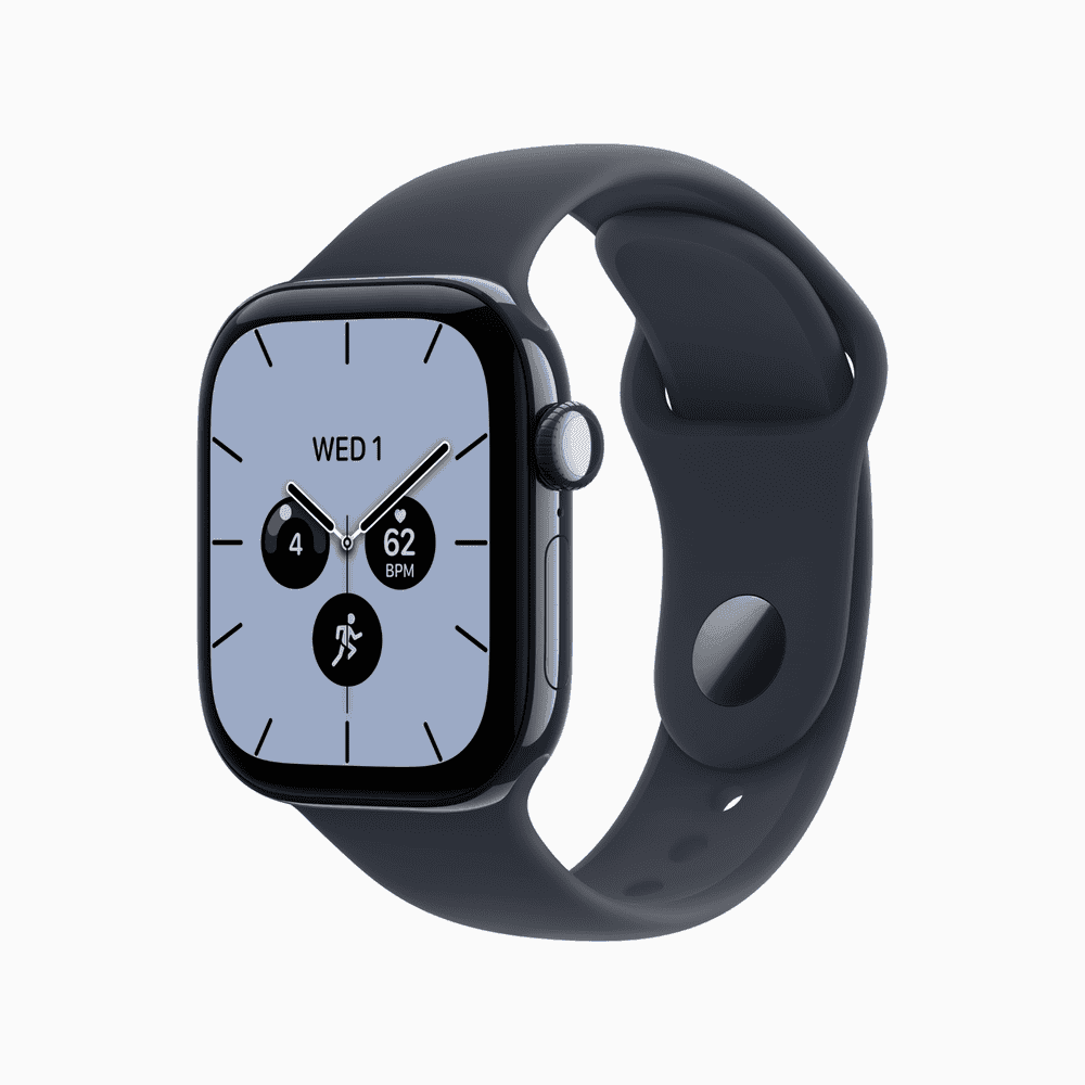 Apple Watch Series 12 GPS + Cellular 42mm Night Blue Ceramic Case with Navy Blue Sport Band - M/L