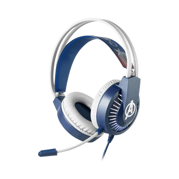 MARVEL MV-2000 AVENGER GAMING HEADPHONE WITH BOOM MIC BLUE
