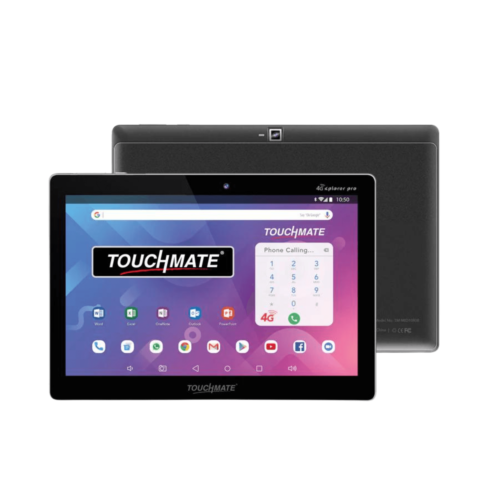 TOUCHMATE 10.1 INCH IPS 4GB/64GB WIFI TABLET BLACK WITH PINK COVER