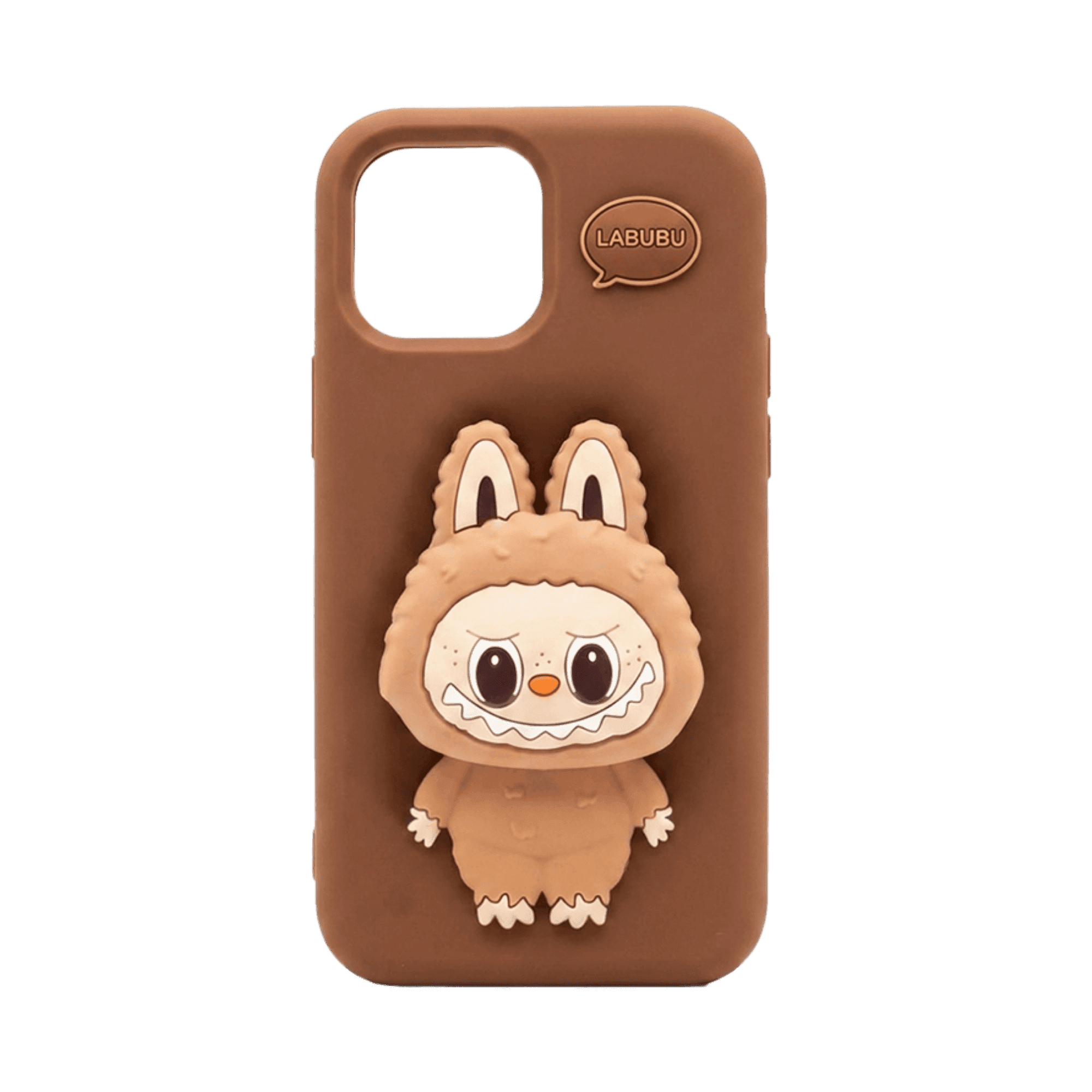LABUBU SILICONE COVER IPHONE 14/15 PRO MAX BROWN