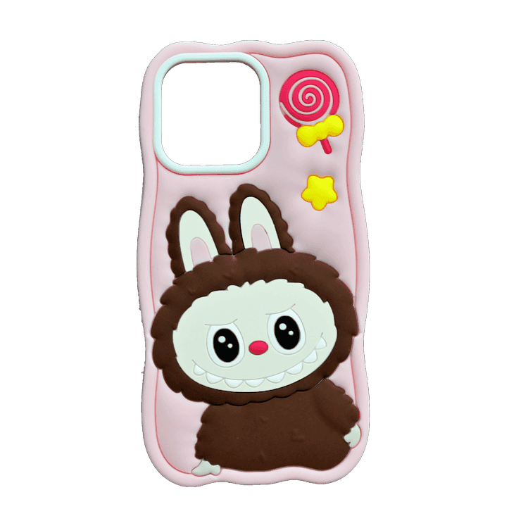 LABUBU SILICONE COVER IPHONE 14/15 PRO MAX PINK