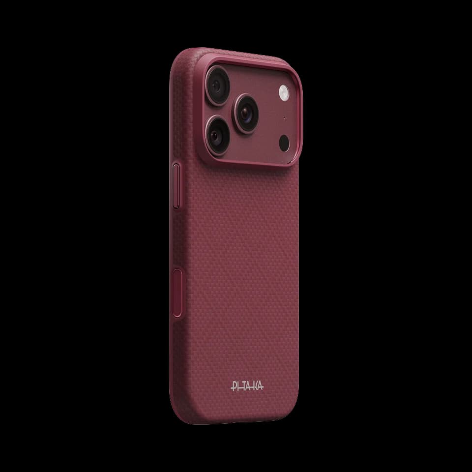 PITAKA SUPREME CRAFT CASE IPHONE18/17 PRO - BURGUNDY-03 KI805SP