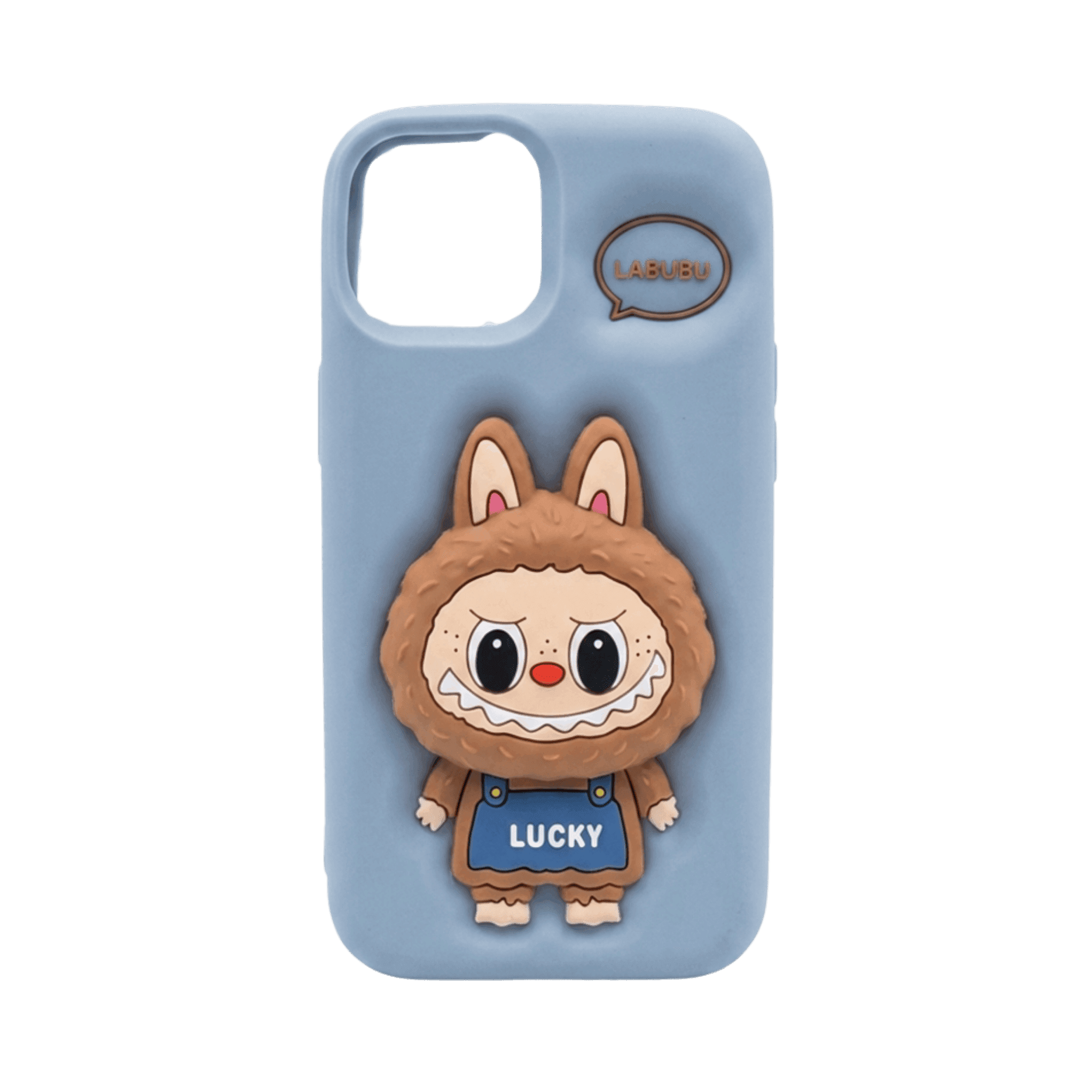 LABUBU POP UP SILICONE COVER IPHONE 16 PRO MAX GRAY