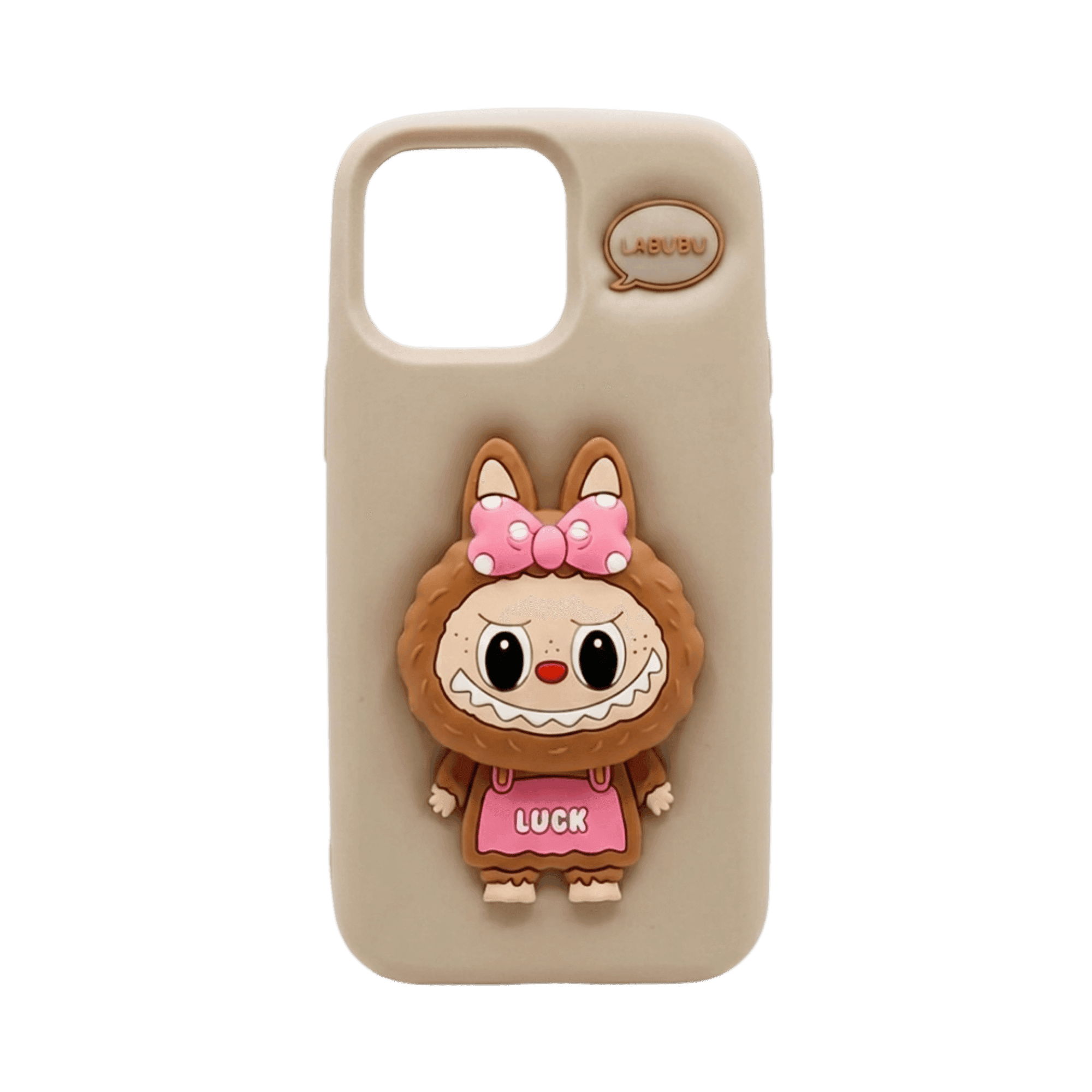 LABUBU POP UP SILICONE COVER IPHONE 13/14/15 SAND